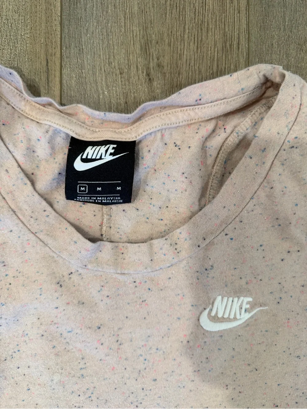 Nike Light Pink Speckled Crewneck Tank